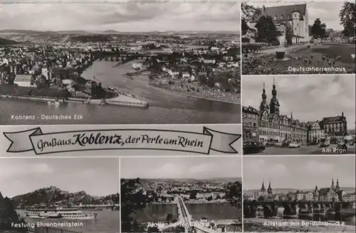 Koblenz - u.a. Deutsches Eck - ca. 1955