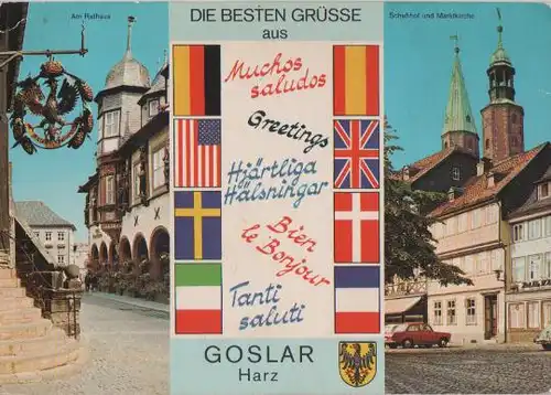 Goslar - Rathaus und Schuhhof - 1974