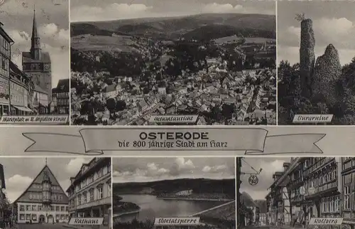 Osterode - u.a. Rathaus - ca. 1955