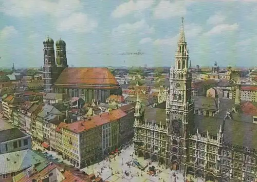 München - Frauenkirche und Rathaus - 1988