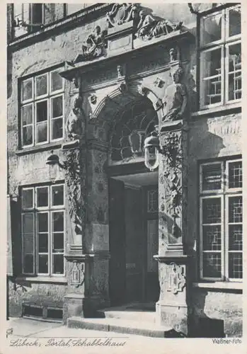 Lübeck - Schabbelhaus Portal - ca. 1955