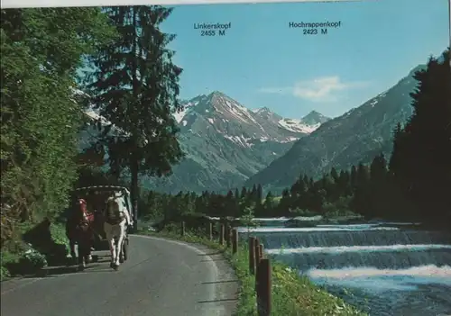 Oberstdorf - Stellwagenfahrt im Birgsautal - 1984