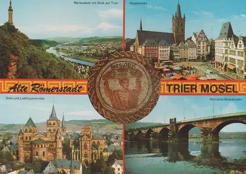 Trier - u.a. Römische Moselbrücke - ca. 1980