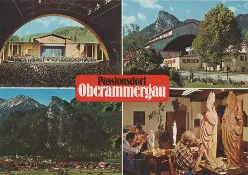 Oberammergau u.a. Holzschnitzwerkstätte - 1980