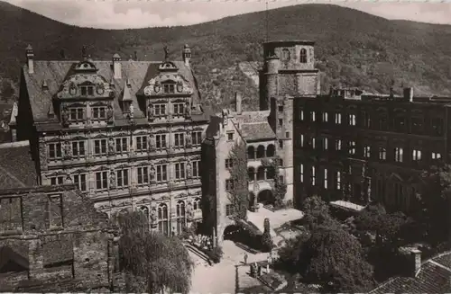 Heidelberg - Blick in den Schloßhof - ca. 1960