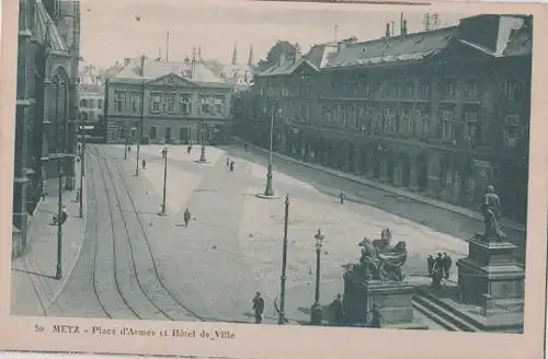Frankreich - Frankreich - Metz - Place de Armes et Hotel de Ville - ca. 1935
