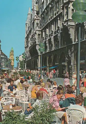 München - Fußgängerzone am Rathaus - ca. 1980