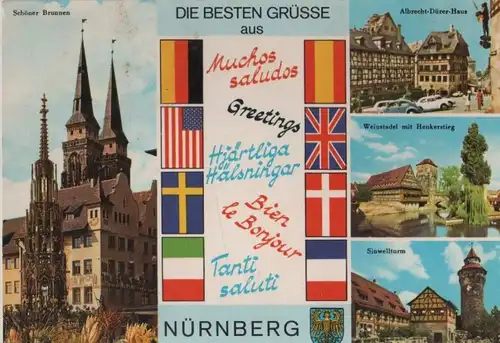 Nürnberg - u.a. Sinwellturm - 1974