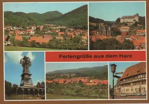 Harz - Feriengrüße, u.a. FDGB-Erholungsheim Comenius - 1988