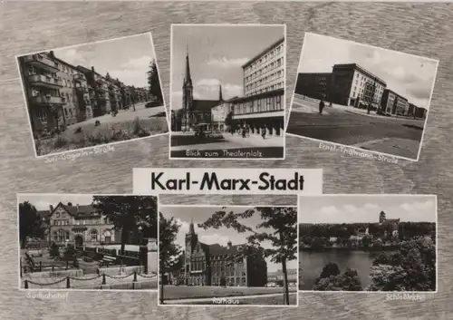 Karl-Marx-Stadt, Chemnitz - u.a. Juri-Gagarin-Straße - 1965