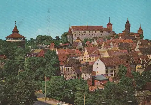 Nürnberg, Mittelfranken - Blick auf die Burg - 1963