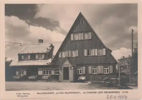 Altenberg - Waldschänke Altes Raupennest - 1954