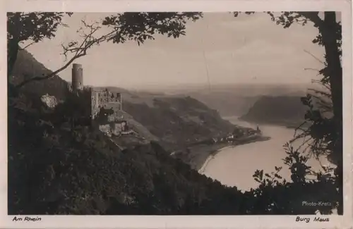 St. Goarshausen, Burg Maus - ca. 1955