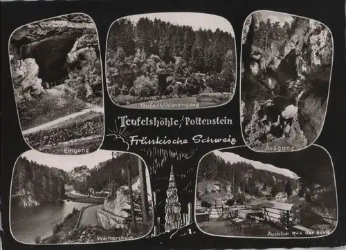 Pottenstein - Teufelshöhle, u.a. Weihersbach - ca. 1965