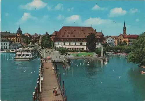 Konstanz - Hafen mit Konzilsgebäude - ca. 1975