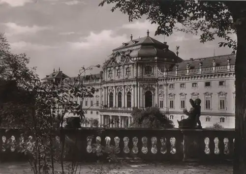 Würzburg - Residenz vom Wall gesehen - ca. 1965