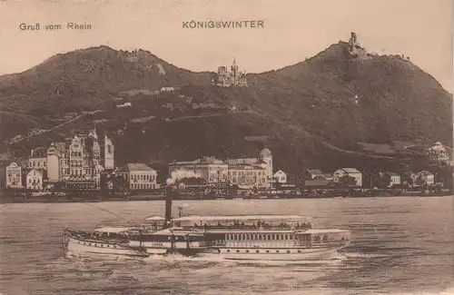 Gruß vom Rhein - Königswinter - ca. 1935