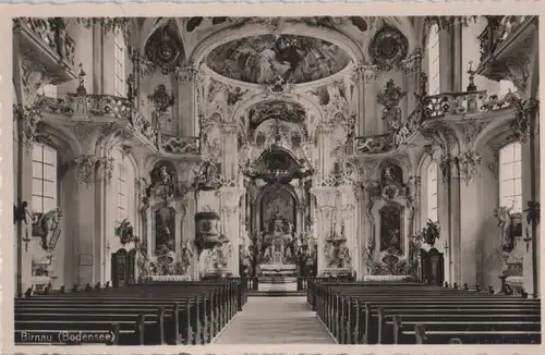 Uhldingen-Mühlhofen, Birnau - Zisterzienser Kloster, Kicheninneres - ca. 1955