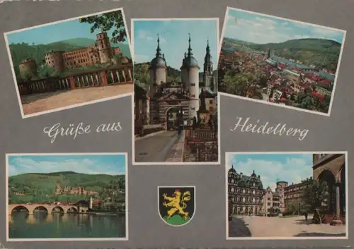 Heidelberg - 5 Teilbilder - 1964