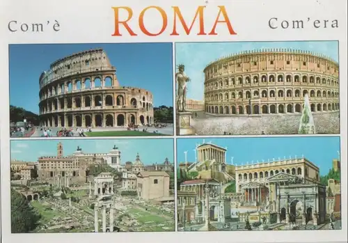 Italien - Italien - Rom - Roma - 4 Teilbilder - ca. 1995