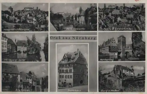 Nürnberg - u.a. Dürerhaus - ca. 1950