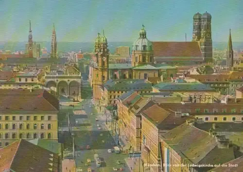 München - Blick von der Ludwigskirche - ca. 1985