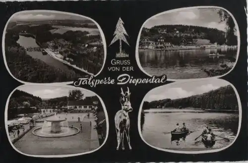 Talsperre Diepental - 4 Teilbilder - 1962