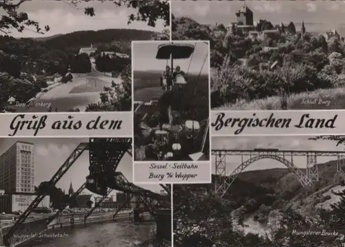 Bergisches Land - u.a. Schwebebahn in Wuppertal - 1962