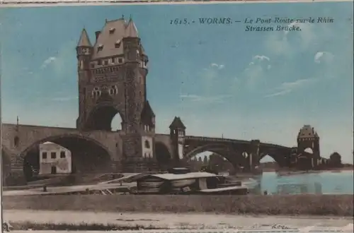 Worms - Straßenbrücke - ca. 1925