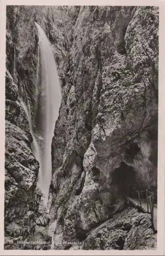 Höllentalklamm - mit Wasserfall - ca. 1960