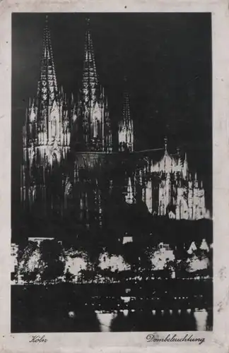 Köln - Dombeleuchtung - ca. 1960
