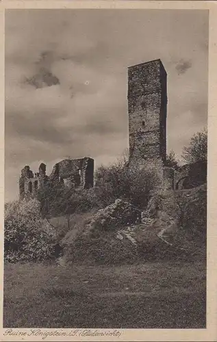 Königstein - Ruine, Südansicht - ca. 1950