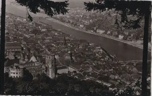 Heidelberg - Blick vom Rindenhäuschen - ca. 1960