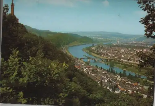 Trier - Blick auf Stadt und Moseltal - ca. 1985