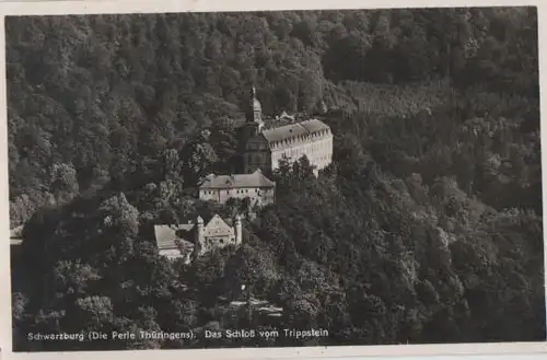 Schwarzburg - Schloß vom Trippstein - ca. 1935