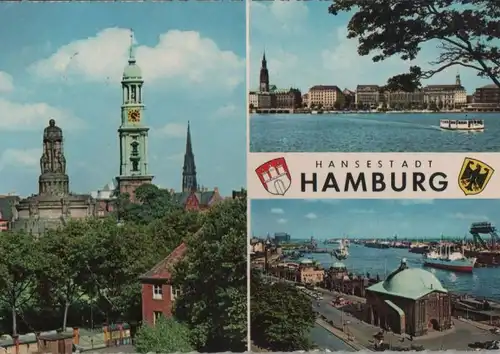 Hamburg - 3 Teilbilder - 1962