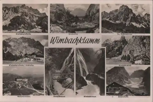 Wimbachklamm - u.a. Wimbachschloß - 1951