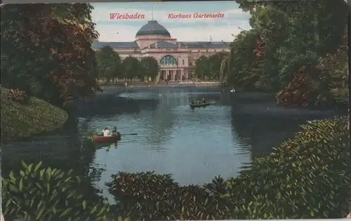 Wiesbaden - Kurhaus, Gartenseite - 1930