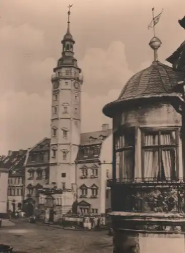 Gera - Rathaus mit Erker der Apotheke - 1953