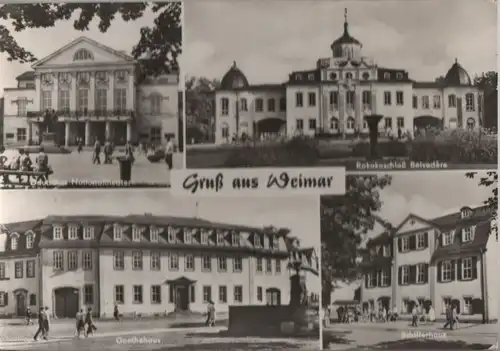 Weimar - u.a. Rokokoschloß Belvedere - 1975