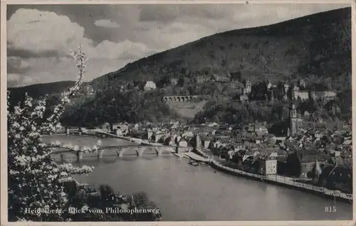 Heidelberg - Blick vom Philosophenweg - ca. 1955