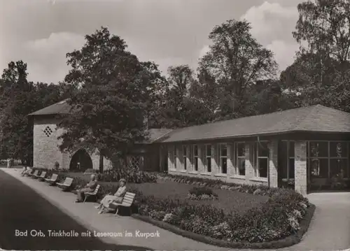 Bad Orb - Trinkhalle mit Leseraum im Kurpark - ca. 1960