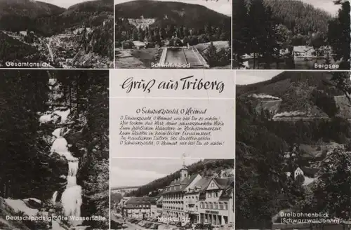 Triberg - u.a. Dreibahnenblick - ca. 1960