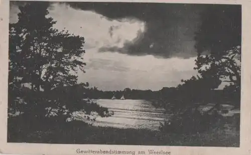 Grünheide - Weerlsee - Gewitterstimmung - ca. 1935