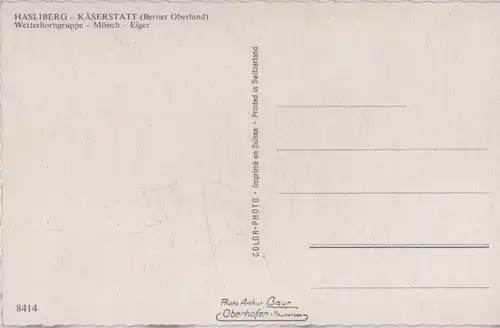 Schweiz - Hasliberg - Schweiz - Käserstatt