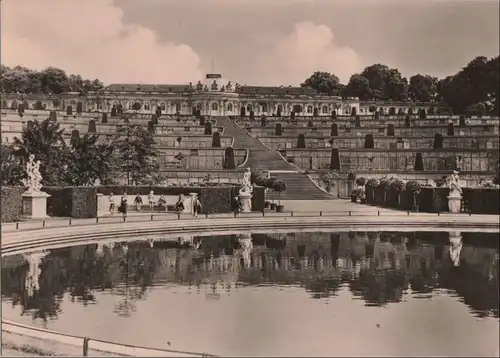 Potsdam, Sanssouci - Schloß mit Terrassen - 1959