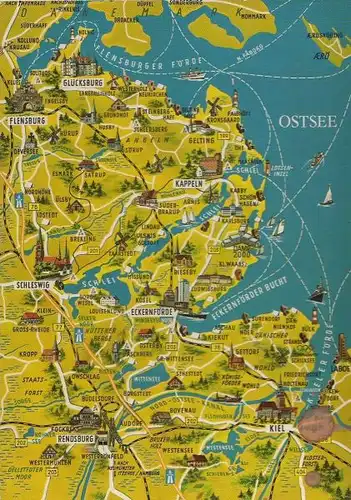 Ostschleswigholstein - Karte - ca. 1980