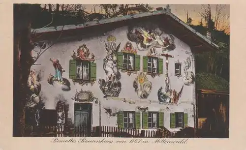 Mittenwald - Bemaltes Bauernhaus - ca. 1935