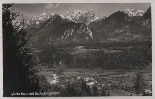 Österreich - Österreich - Haus - mit Dachsteingruppe - 1934