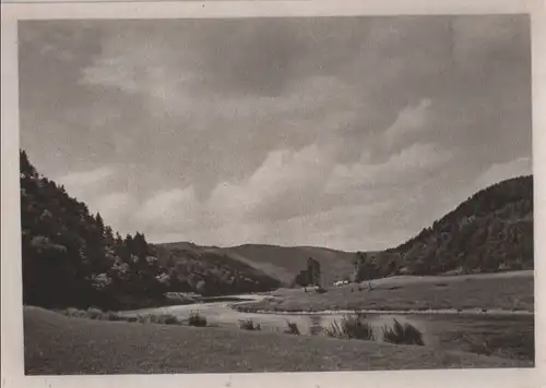 Flusskurven in Landschaft - ca. 1950